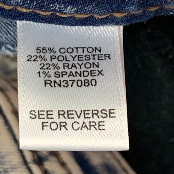 Est. 1946 Denim Jeans sz 16 Hi Rise Acid Wash Tapered Leg Inseam 30" - Picture 12 of 13